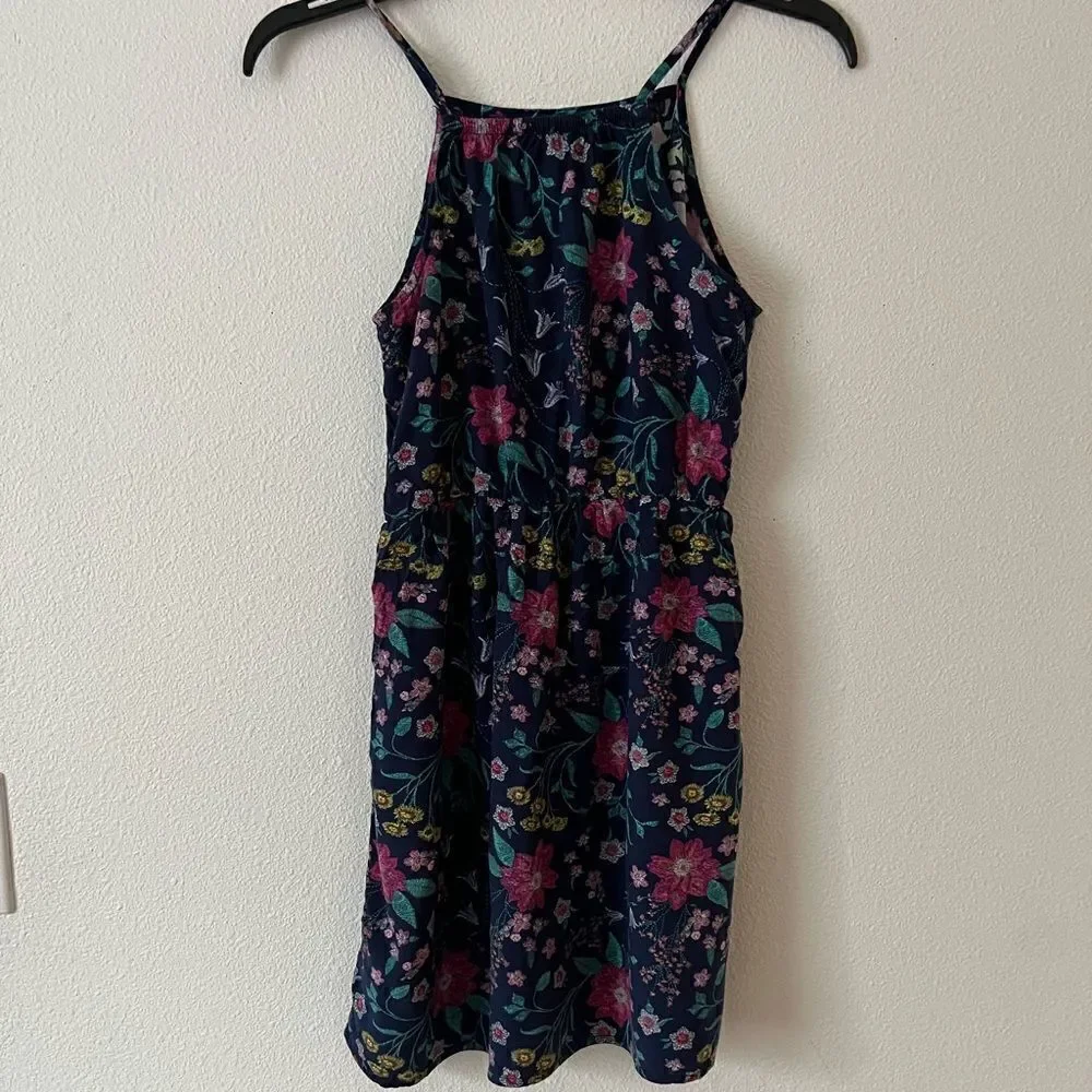 Old navy Dark blue Floral Girl Dress 14